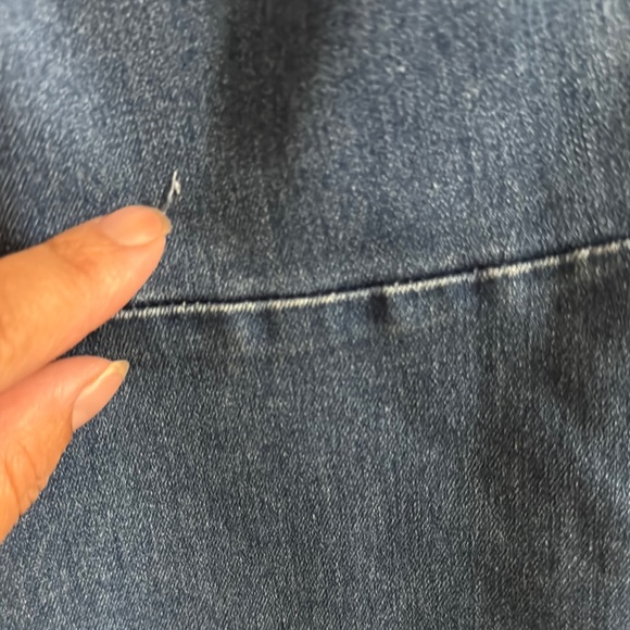 Free People Blue Flare Wide Leg Jeans - Picture 3 of 10